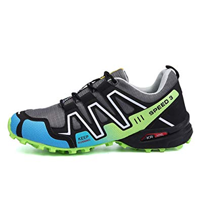 Padgene Men's Hiking Shoes Non Slip Outdoor Lace up Climbing Trail Running Shoes