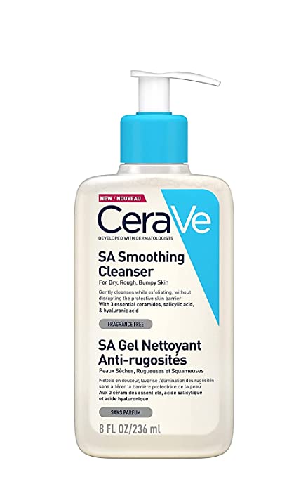 CeraVe SA Smoothing Cleanser For Dry, Rough And Bumpy Skin 8 oz / 236 ml