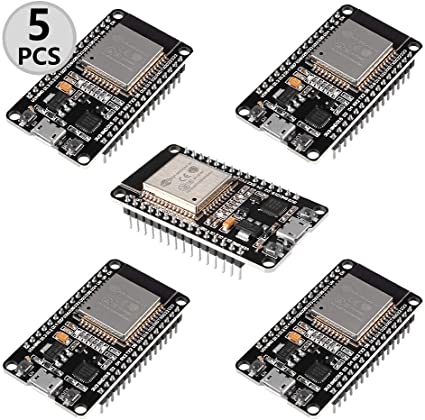 DORHEA 5PCS ESP32 ESP-32S WiFi Development Board NodeMCU-32S Microcontroller Processor Integrated Chip CP2102 for Arduino IDE