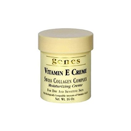 GENES Vitamin E Swiss Collagen Creme - 16 oz (2 PACK - Total 32 oz)