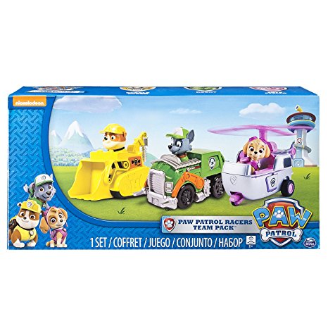 Paw Patrol Racers 3-Pack Vehicle Set, Rubble/Rocky/Skye