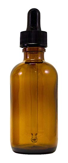 Premium Vials B37-24AM Boston Round Glass Bottle with Dropper, 2 oz Capacity, Amber (Pack of 24)
