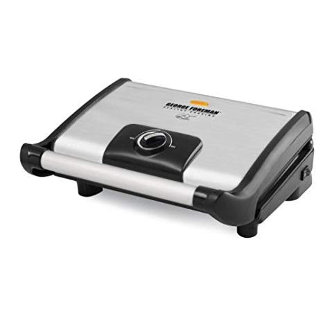 George Foreman GR0080S Stainless Steel 80 Square Inch Vari Temp Grill with Variable Temperature Control