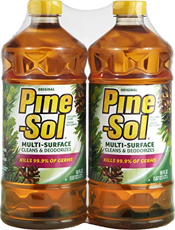 Pine-Sol Multi-Surface Cleaner, Original Scent, Two Count Bottle, 120 fl oz Total