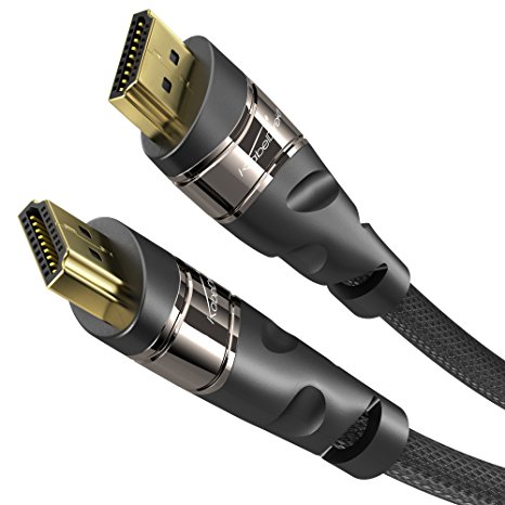KabelDirekt 3m HDMI Cable compatible with HDMI 2.0a/b, 2.0, 1.4a (Ultra HD, 4K, 3D, Full HD, 1080p, HDR, ARC, Highspeed with Ethernet) - PRO Series