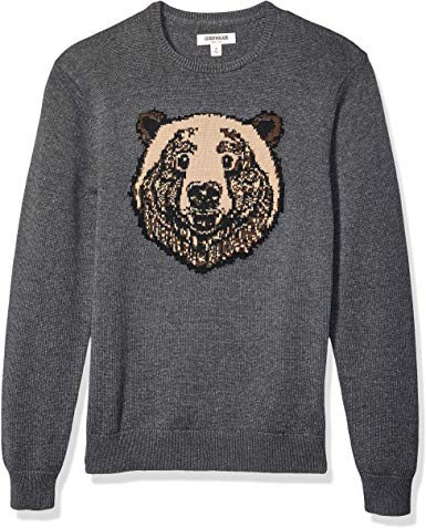 Amazon Brand - Goodthreads Men's Soft Cotton Graphic Crewneck Sweater