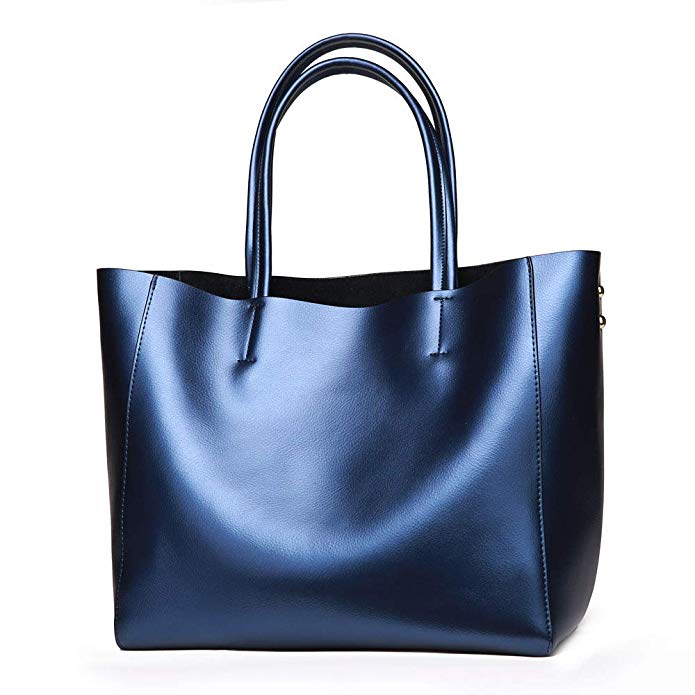 Marivon Luxurious Fashion Large Capacity Elegant Minimalist Clean Cut Women's Cowhide Leather Handbag Ladies Tote Bag