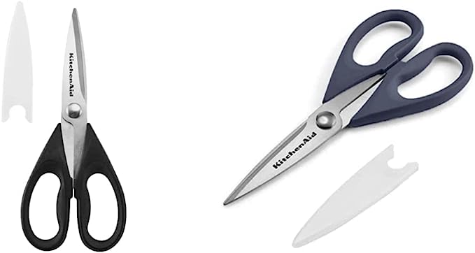 KitchenAid All Purpose Shears with Protective Sheath, One Size, Black and KitchenAid All Purpose Kitchen Shears, 10-Inch, Ink Blue