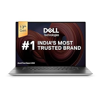 Dell XPS 9730 Laptop, Intel Core i9-13900H/32GB/1TB SSD/NVIDIA RTX 4070 8 GB GDDR6/17.0" (43.18Cms) UHD  AR InfinityEdge Touch 500 nits/Backlit KB   FPR/Win 11   MSO'21/Platinum Silver/2.44Kgs