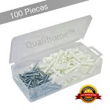 Best Quality Plastic Self Drilling Drywall Anchors with Screws Kit 100 Pieces