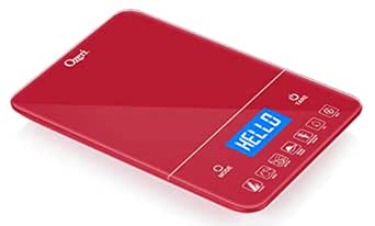 Ozeri Touch III 22 lbs (10 kg) Baker's Kitchen Scale with Calorie Counter, in Tempered Glass