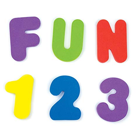 Munchkin Bath Letters and Numbers Assorted Colors - 72 Count