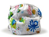 Nageuret Premium Reusable Baby Swim Diapers By Beau and Belle Littles Washable Adjustable Cloth Swimming Diapers Fit Babies 0-3 Years 6-40 Lbs Very Cute Waterproof Infant Swim Diaper Makes a Great Gift for New Parents and Swimming Lessons Sea Creatures