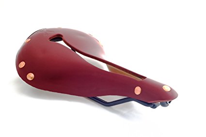 Selle Anatomica X Series WaterShed Burgundy with Copper Rivets