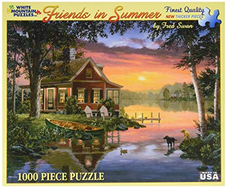 White Mountain Puzzles Friends in Summer - 1000 Piece Jigsaw Puzzle