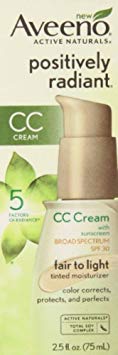 AVEENO Active Naturals Positively Radiant CC Cream Spectrum SPF 30 Fair to Light 2.50 oz