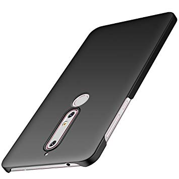 Anccer Nokia 6 2018 Case [Colorful Series] [Ultra-Thin] [Anti-Drop] Premium Material Slim Full Protection Cover For Nokia 6 2018 (Smooth Black)