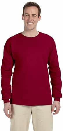 Gildan Adult Heavy Cotton Long Sleeve T-Shirt, Style G5400, 2-Pack