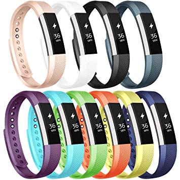 Vancle Sport Bands Replacement for Fitbit Alta and Fitbit Alta HR, 10 Pack