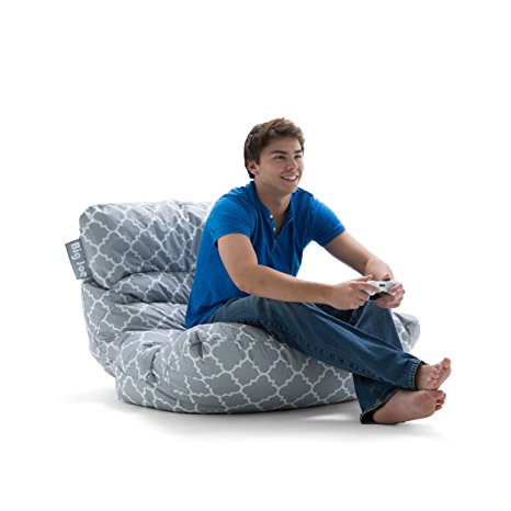 Big Joe Roma in Smartmax Bean Bag, Gray Quatrafoil