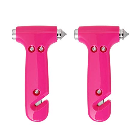 Super-Cute Safety Hammer, Emergency Escape Tool with Car Window Breaker and Seat Belt Cutter, Life Saving Safety & Survival Kit for Women's Safety, Family, Child Rescue