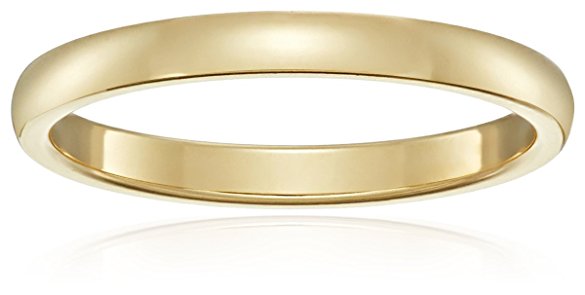 Classic Fit 18K Plain Wedding Band, 2mm