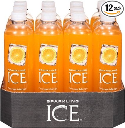 Sparkling Ice Orange Mango, 17 Ounce Bottles (Pack of 12)