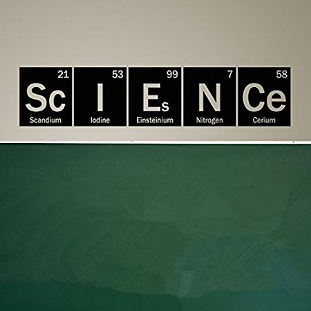 YINGKAI Science Periodic Table Elements Vinyl Wall Art Decal Living Room Home Schools Offices Vinyl Carving Wall Decal Sticker for Home Window Decoration