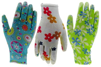 6 Pack HOMWE Gardening Gloves for Women - Assorted Colors - Large