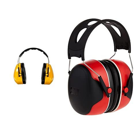 3M Over-the- Head, Yellow, Over The Head & Pro-Grade Noise-Reducing Earmuff, NRR 30 dB, Lightweight and Adjustable