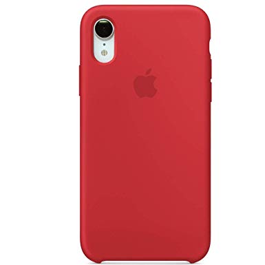 BigMike Compatible for iPhone XR Case, Liquid Silicone Case, Gel Rubber Shockproof Case Soft Microfiber Cloth Lining Cushion Compatible with iPhone XR (6.1") (Red)