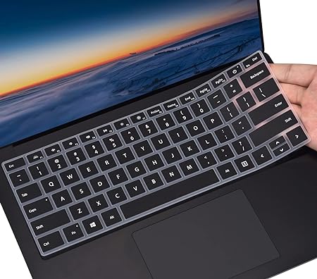 Keyboard Cover for Microsoft Surface Laptop 5 13.5" & 15", Surface Laptop 4 13.5" & 15", Surface Laptop 3 13.5" and 15 inch/Surface Book 3 13.5 and 15 inch, Surface Laptop Accessories, Black