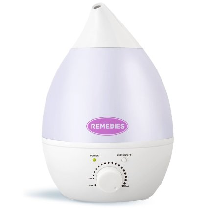 Remedies Ultrasonic Humidifier Aroma Diffuser with Aroma Tray - 28 Liter Tank