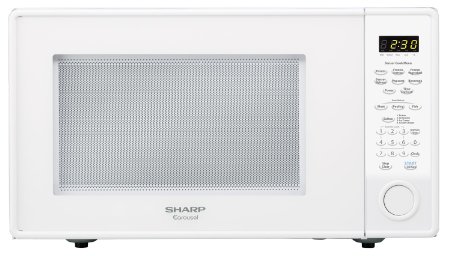 Sharp Countertop Microwave Oven ZR559YW 18 cu ft 1100W White with Sensor Cooking