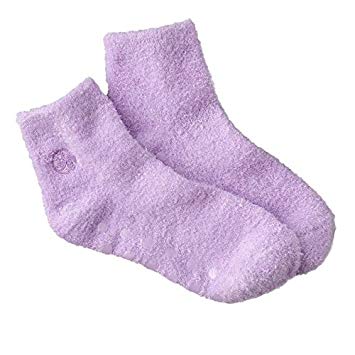 Earth Therapeutics Aloe Therasoft Moisturizing Socks: Lavender