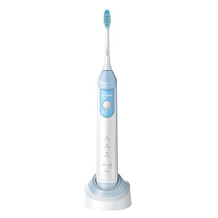 Lebond Sonic Electric Rechargeable Toothbrush Luxury MZ Premium Arc Design Series, Mute Waterproof, soft bristle efficiently Whitening, Removal dental plaque(Sunny Blue)