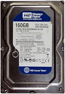 WD Blue Desktop WD1600AAJS Disque dur interne 3.5'' SATA II 160 Go