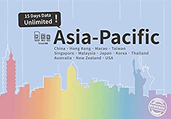 Asia-Pacific Unlimited Data / 9 Days Japan, China, HK, US, AU, NZ