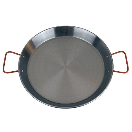 MageFesa Carbon Steel Paella Pan, 15 Inch