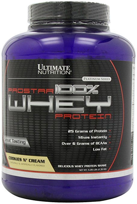 Ultimate Nutrition Prostar 100% Whey Protein - 5.28 lb (Cookies & Cream)
