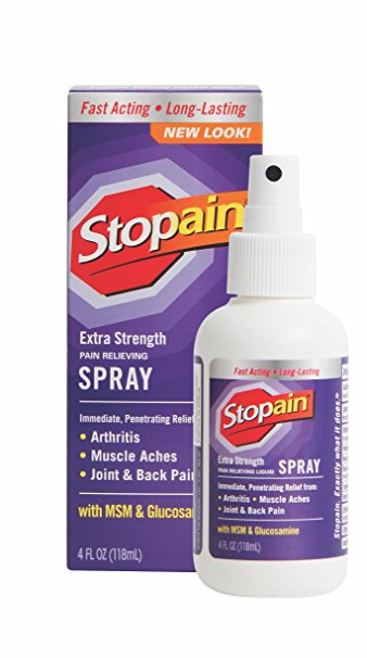 Stopain Extra Strength Pain Relief Spray, 4 Fluid Ounce
