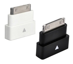 GooDGo White   Black 2pc Set 30Pin Dock Extension Extender Adapter Converter for Apple iPhone4,4s,iPad2 iPad3