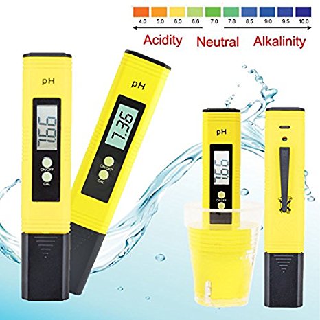 Portable Digital PH Meter Tester, LIUMY Pocket size Aquarium Pool Water Wine Urine LCD Pen Monitor