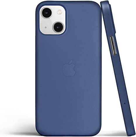 totallee Thin iPhone 13 Mini Case, Thinnest Cover Ultra Slim Minimal - for Apple iPhone 13 Mini (2021) (Navy Blue)