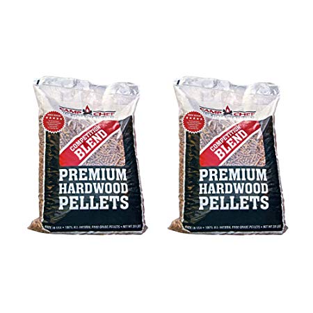 Camp Chef Smoker Grill Competition Blend Hardwood Pellets, 20 lbs (2 Pack)