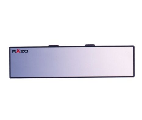 Razo RG22 11.8" Black Frame Wide Angle Flat Rear View Mirror - Pack of 1