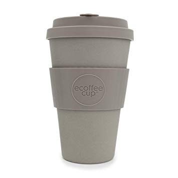 Ecoffee Bamboo Fibre Reusable Coffee Cup Molto Grigio 400ml