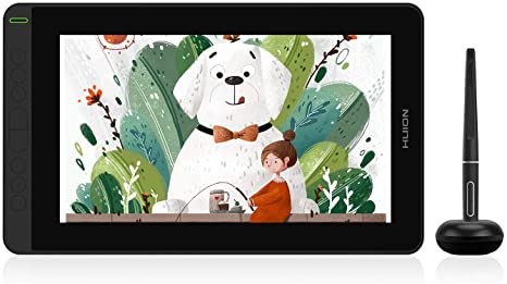 HUION Kamvas 12 Android Support 11.6" Graphics Drawing Tablet with Screen with Battery-Free Stylus (±60°Tilt) 8 Express Keys with Adjustable Stand for Switch Games- for Home Office & E-learning