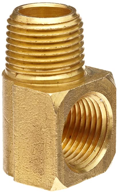 Anderson Metals-06116-12 Brass Pipe Fitting, 90 Degree Barstock Street Elbow, 3/4" Male Pipe x 3/4" Female Pipe