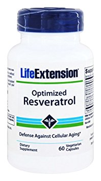 Life Extension Optimised Resveratrol with Grape Berry (250mg, 60 Vegetarian Capsules)